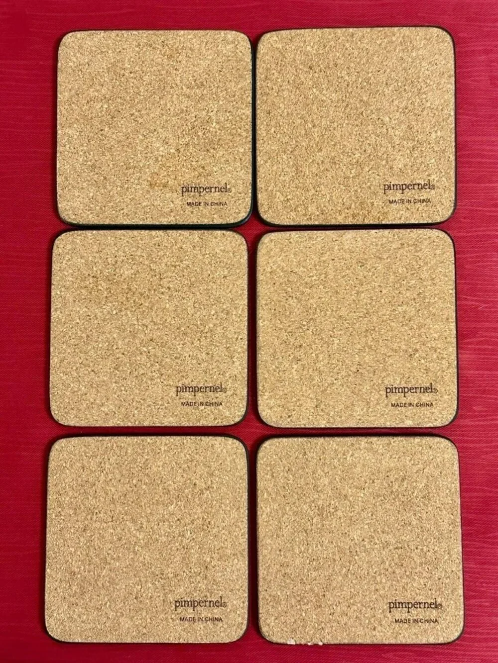 Spode Christmas Tree coasters by Pimpernel Cork-Backed Coasters, set of 6